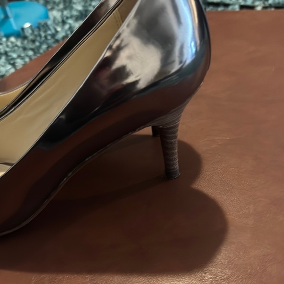 Coach Silver Heels Pointed Toe Pumps - Picture 5 of 13